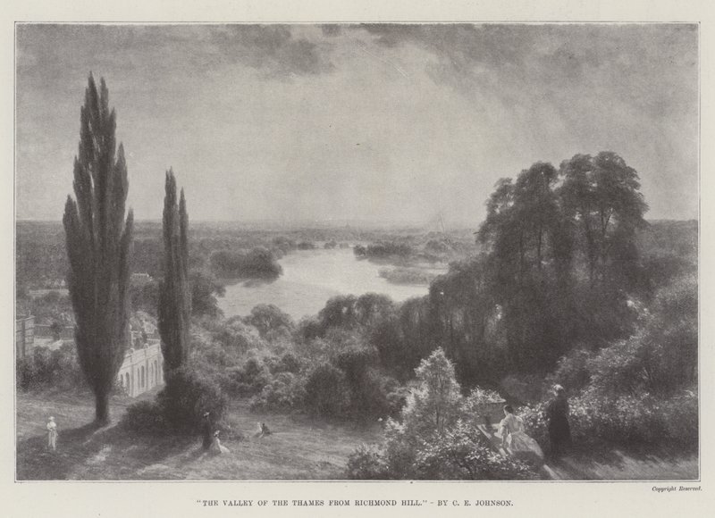 Themsens dal fra Richmond Hill af Charles Edward Johnson