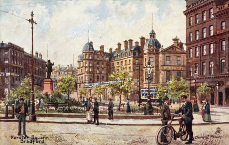 Forster Square, Bradford af Charles Edwin Flower