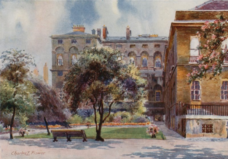 The Garden of No 10, Downing Street af Charles Edwin Flower
