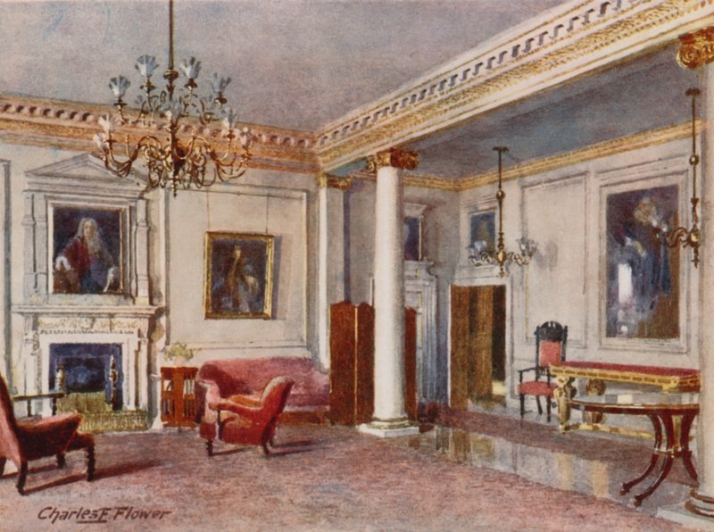 The Reception Room, 10 Downing Street, 1906 af Charles Edwin Flower