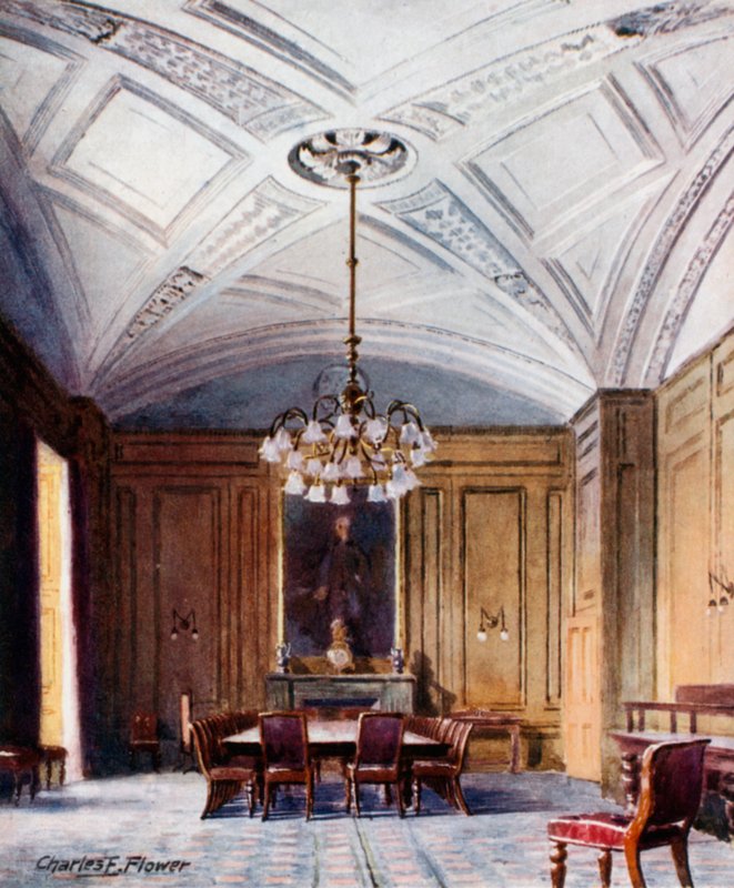 The State Dining Room, No 10 Downing Street af Charles Edwin Flower