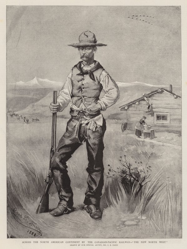 På tværs af det nordamerikanske kontinent med Canadian-Pacific Railway, The New North West af Charles Edwin Fripp