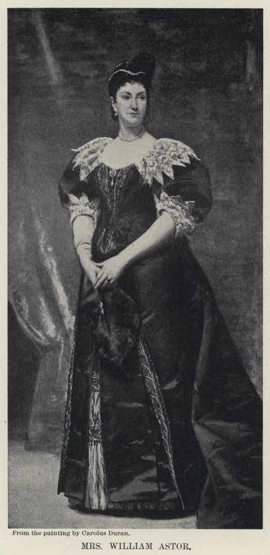Fru William Astor (litho) af Charles Emile Auguste Carolus Duran