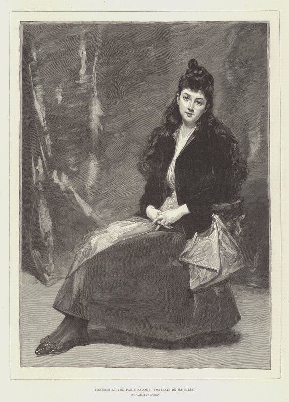 Billeder på Paris Salon, Portrait de Ma Fille af Charles Emile Auguste Carolus Duran