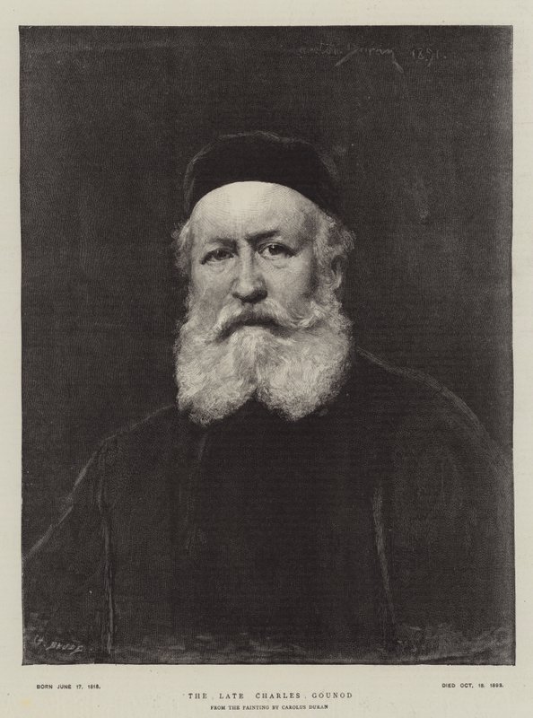 Den afdøde Charles Gounod af Charles Emile Auguste Carolus Duran