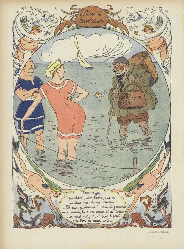 Illustration til Le Rire af Charles Emile Egli