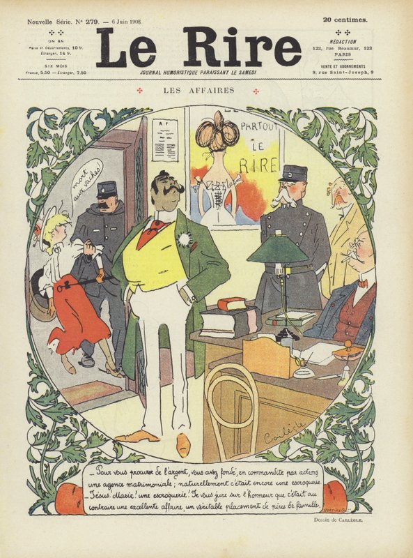 Illustration til Le Rire af Charles Emile Egli