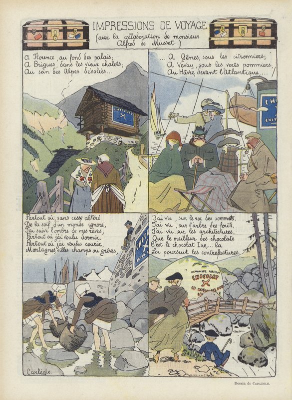 Illustration til Le Rire af Charles Emile Egli