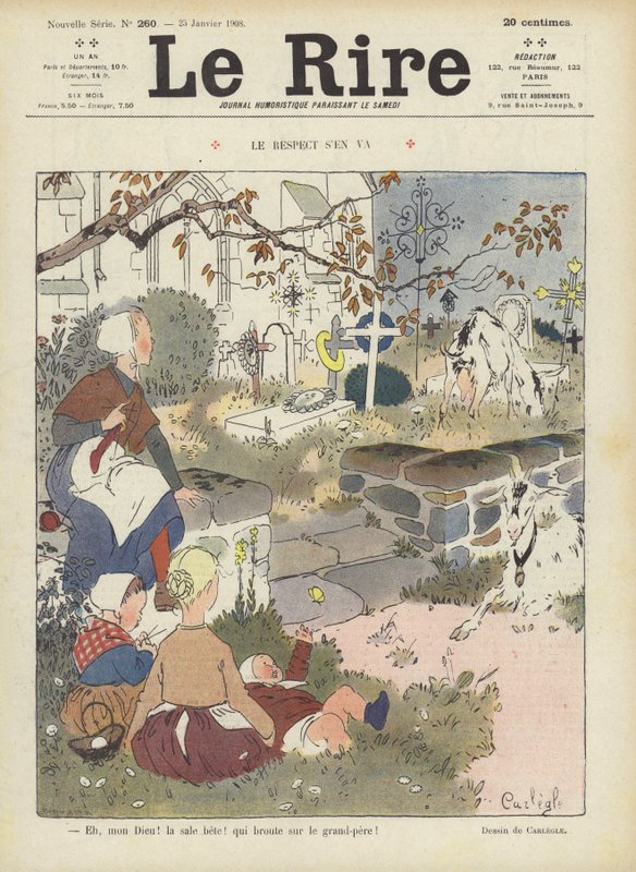 Illustration til Le Rire af Charles Emile Egli