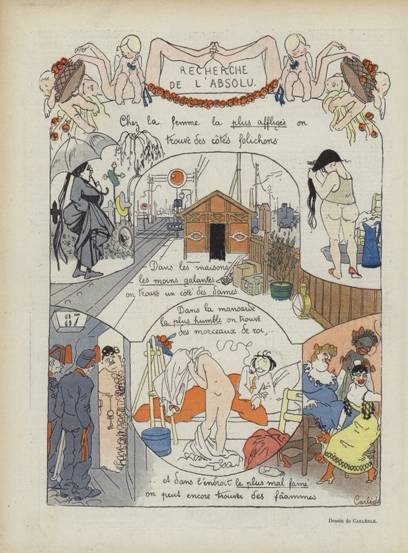 Illustration til Le Rire af Charles Emile Egli