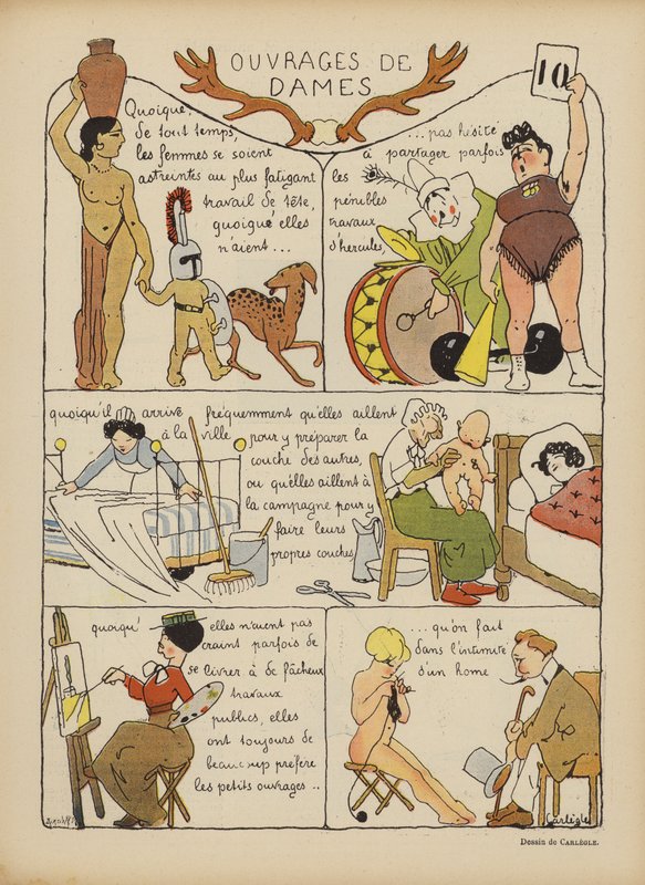 Illustration til Le Rire af Charles Emile Egli