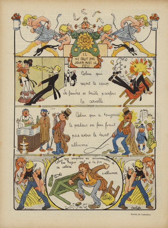 Illustration til Le Rire af Charles Emile Egli