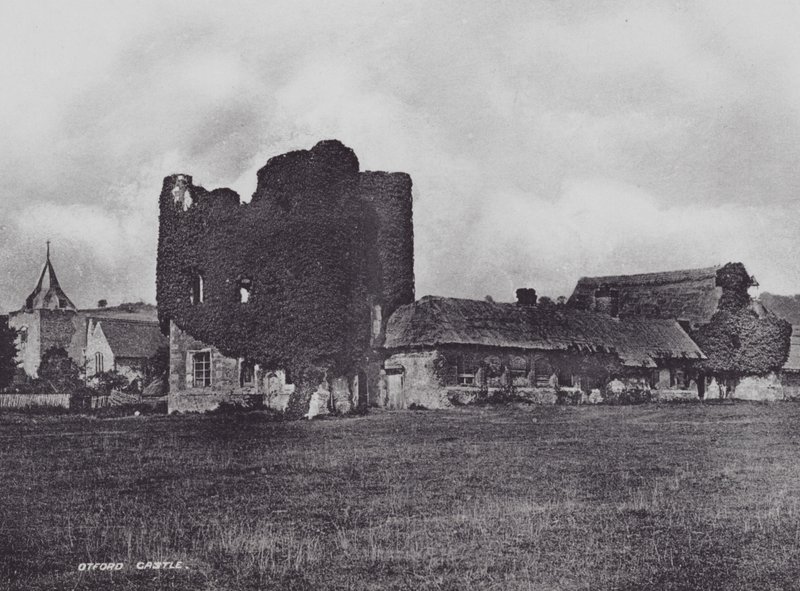 Otford Castle (s/h-billede) af Charles Essenhigh Corke
