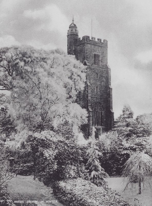 Sevenoaks: Parish Church in Winter (s/h foto) af Charles Essenhigh Corke
