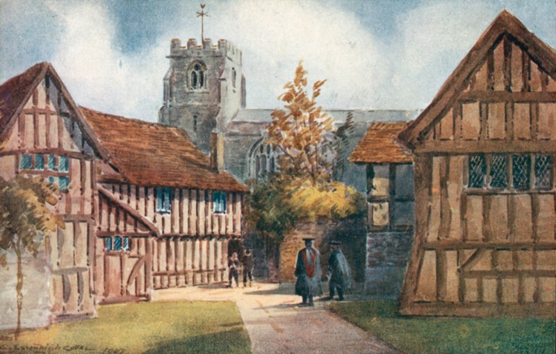 The Old Pedagogues House, Stratford-on-Avon af Charles Essenhigh Corke