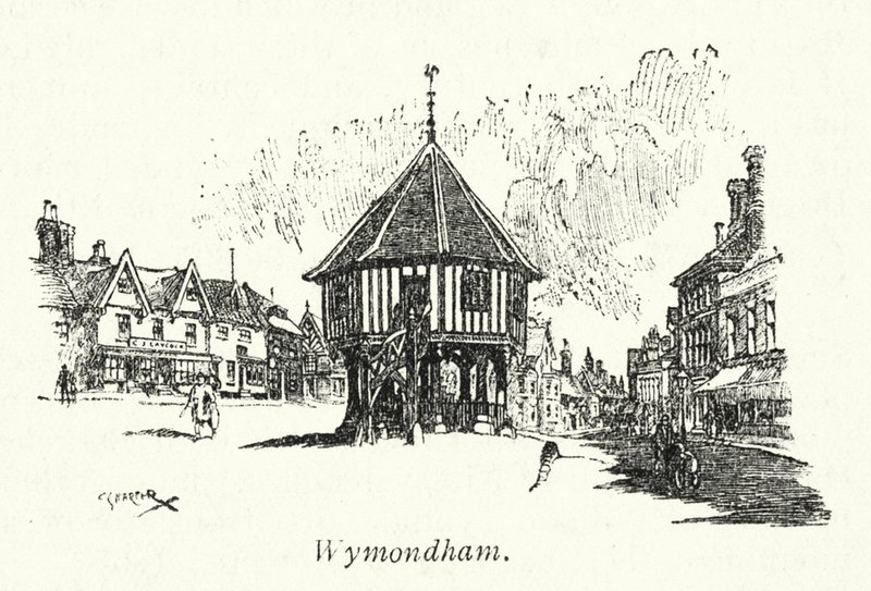 Wymondham (litografi) af Charles George Harper