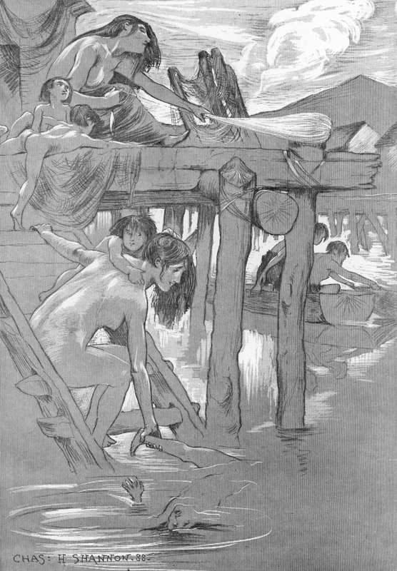 Et urbadested (litho) af Charles Haslewood Shannon