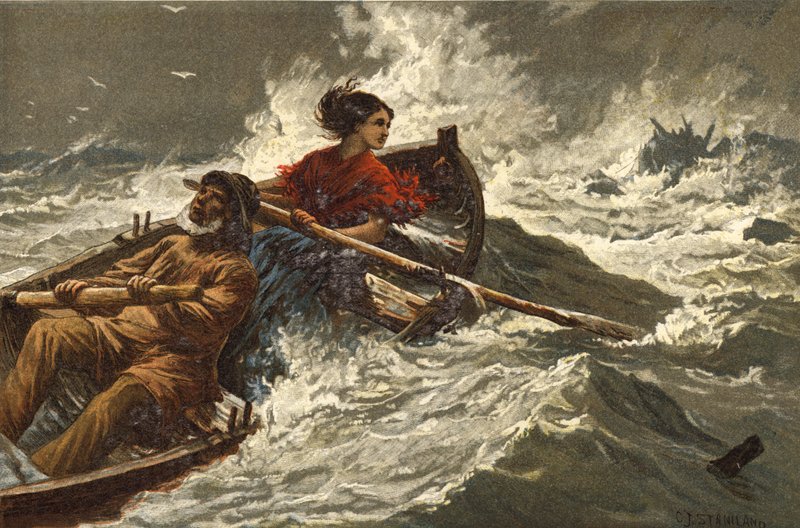 Grace Darling (chromolitho) af Charles J. Staniland