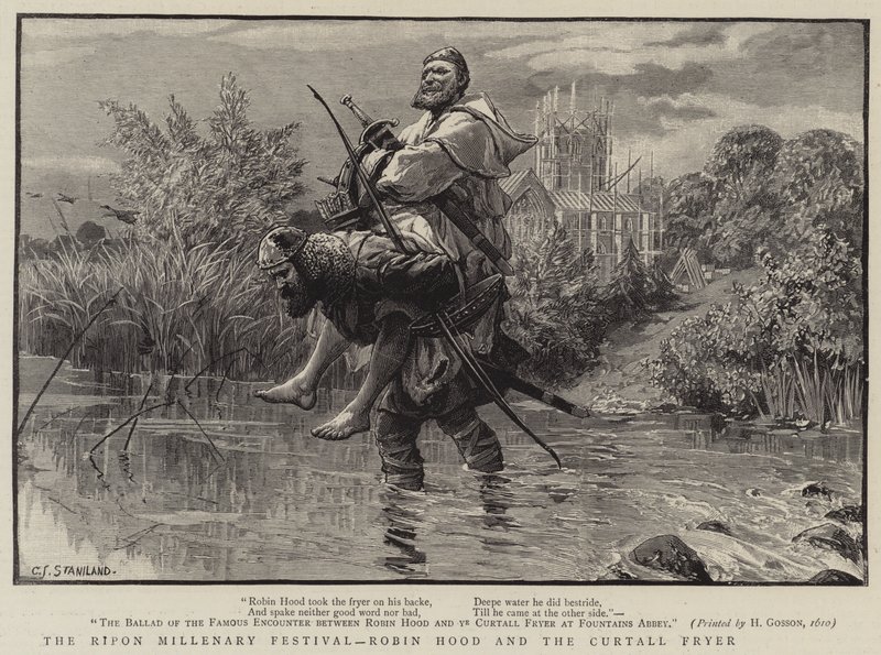 Ripon Millenary Festival, Robin Hood og Curtall Fryer af Charles J. Staniland