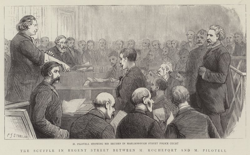 Skænderiet i Regent Street mellem M Rochefort og M Pilotell af Charles J. Staniland