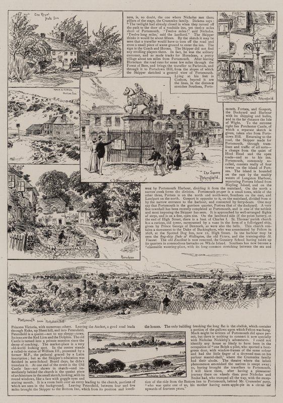 Til Portsmouth med Nicholas Nickleby og Smike af Charles J. Staniland