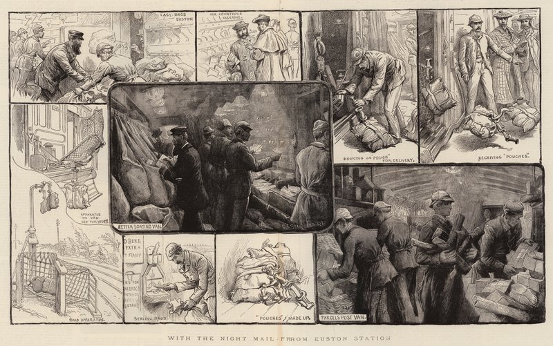 Med Night Mail fra Euston Station af Charles J. Staniland