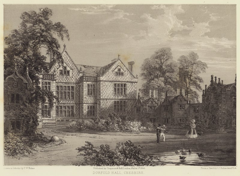 Dorfold Hall, Cheshire af Charles James Richardson