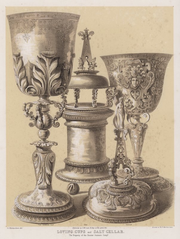Kærlige kopper og saltkælder, ejendommen af Painter Stainers Company af Charles James Richardson