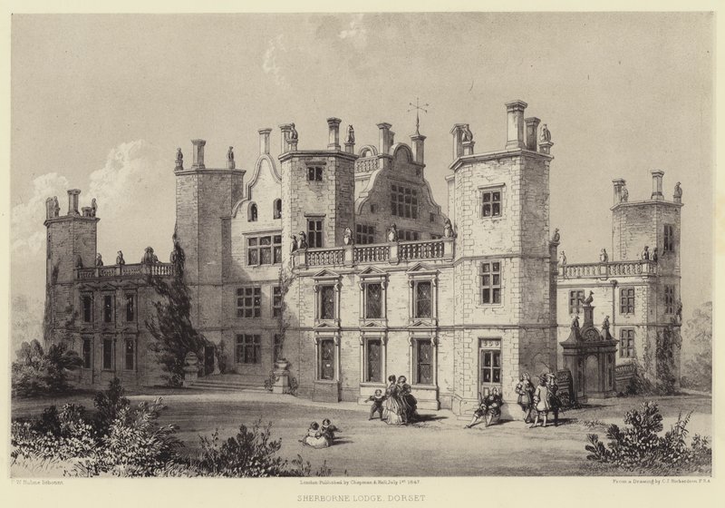 Sherborne Lodge, Dorset af Charles James Richardson