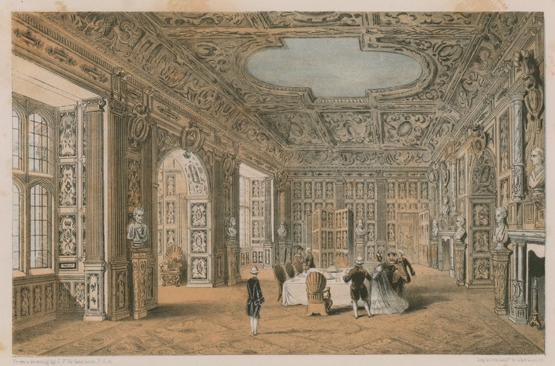 The Gilt Room, Holland House af Charles James Richardson