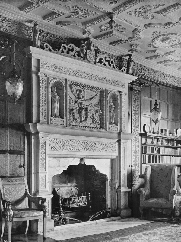 Skorstensstykke i Hardwick House, Oxfordshire af Charles Latham