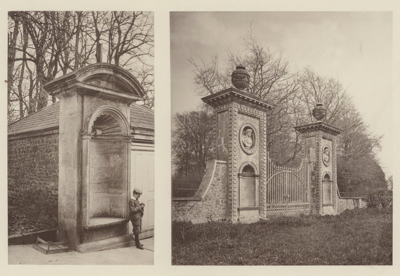 Coleshill, Berkshire, en alkove, port ved bagindgangen af Charles Latham