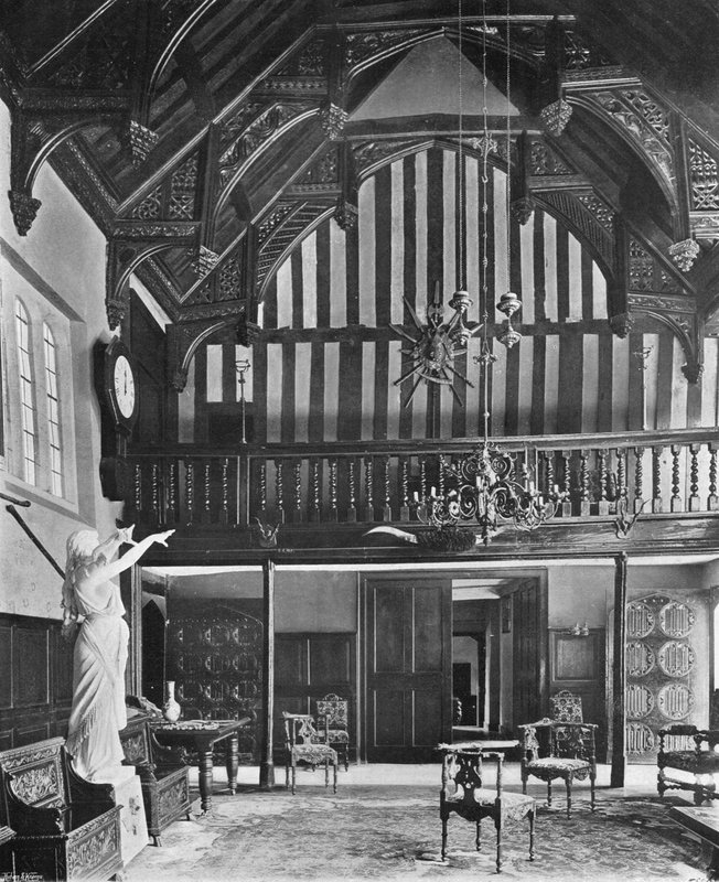 Giffords Hall: King Johns Banqueting Hall af Charles Latham