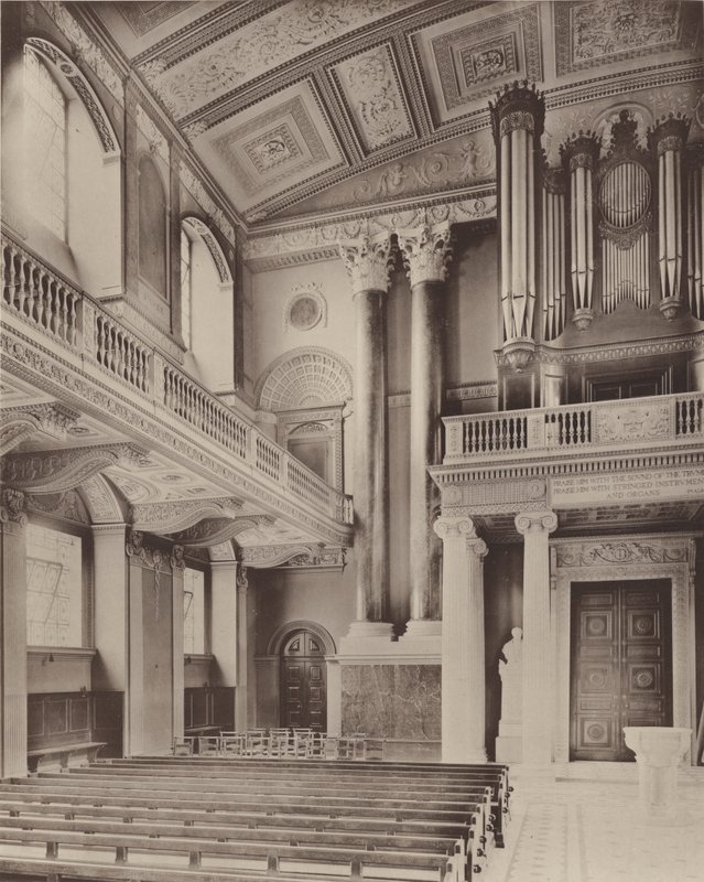 Greenwich Hospital, det indre af kapellet af Charles Latham