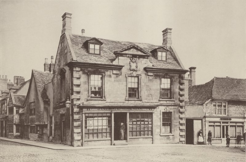Huse ved Stamford, Lincolnshire, Market Place af Charles Latham