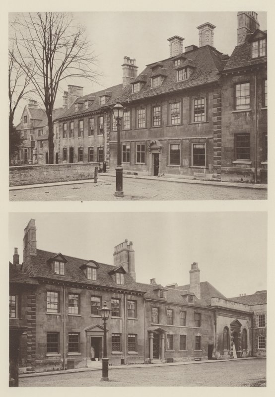 Huse nær St Georges Church, Stamford af Charles Latham