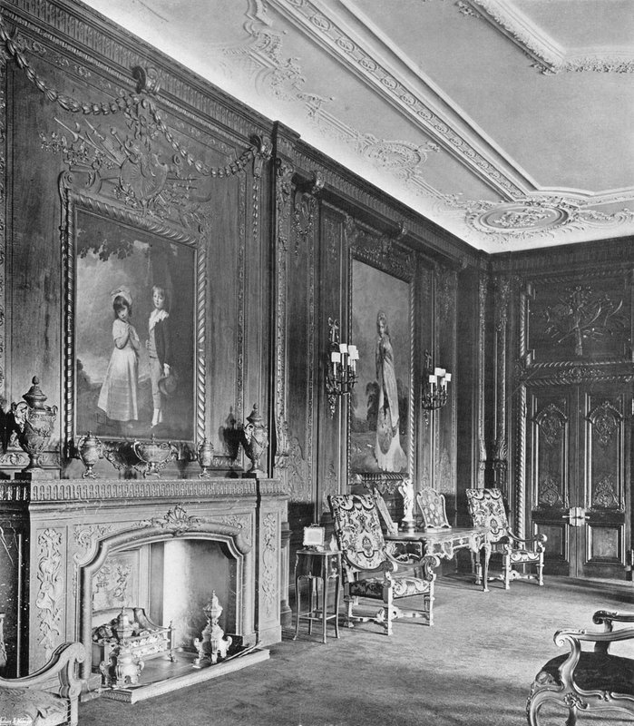 Knowsley Hall: The Oak Drawing-Room af Charles Latham