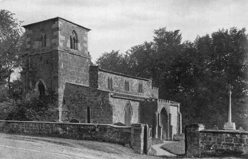 Den gamle Ragdale kirke af Charles Latham