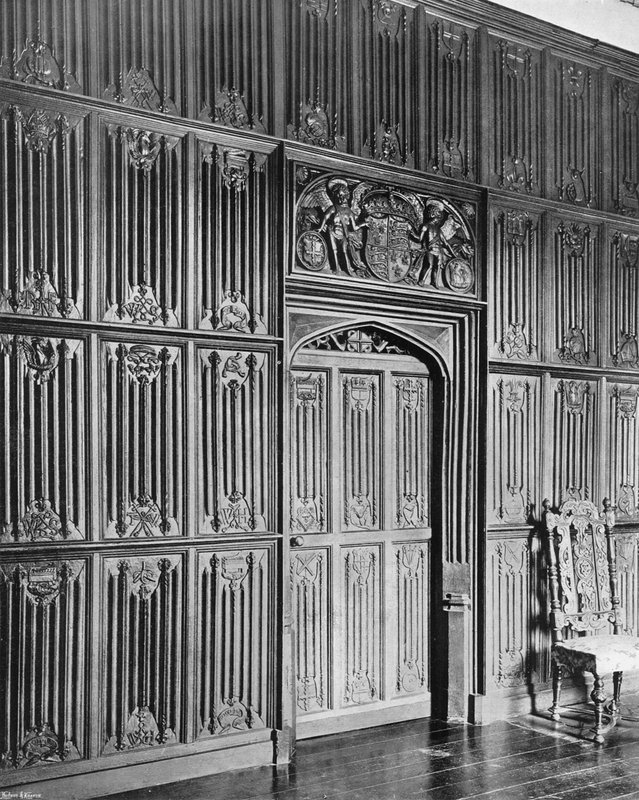 Paneling i det lange galleri af Charles Latham