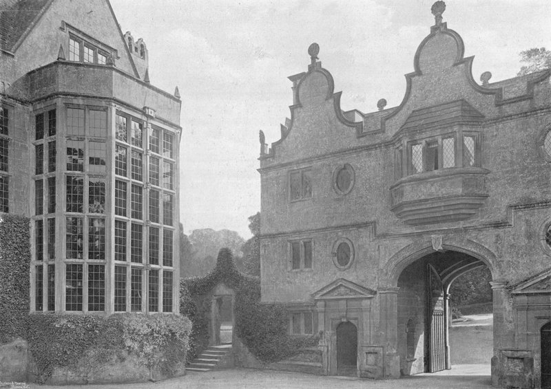 Stanway: The Forecourt and Gate-House af Charles Latham