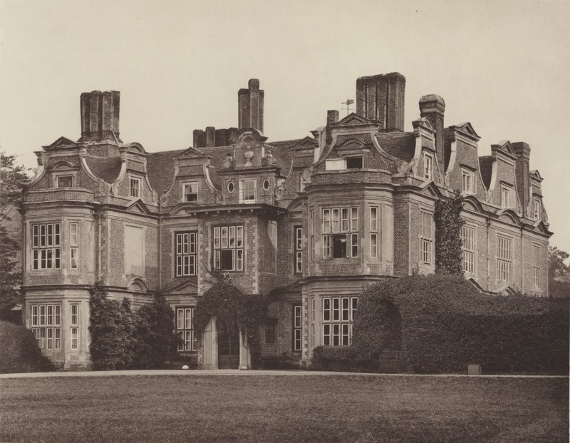 Swateley Hall, Uxbridge, indgangsfronten af Charles Latham