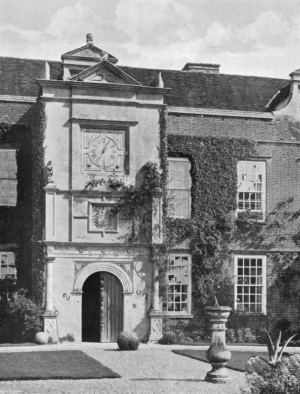 Indgangen til Rushbrooke Hall af Charles Latham