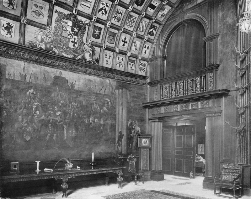 Fresco, nordlige hjørne af salen af Charles Latham