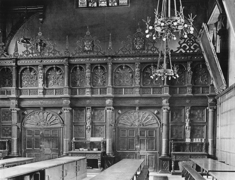 The Hall Screen på Trinity College, Cambridge af Charles Latham