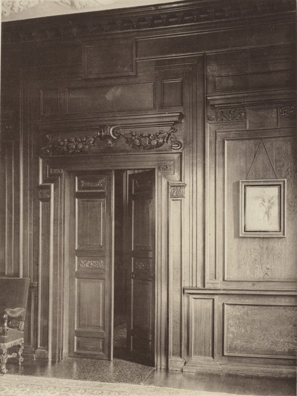 Thorpe Hall, Grantham, dør og paneler i spisestue af Charles Latham