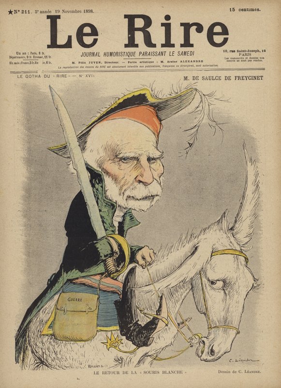 Af Saulce De Freycinet, Illustration for Le Rire af Charles Leandre