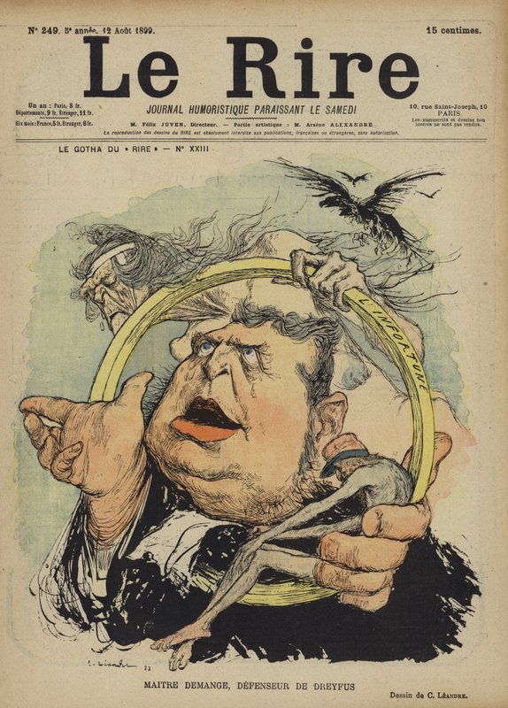 Edgar Demange, Illustration for Le Rire af Charles Leandre