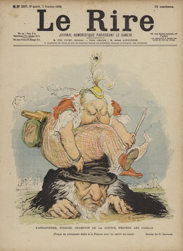 Dronning Victoria, Illustration for Le Rire af Charles Leandre