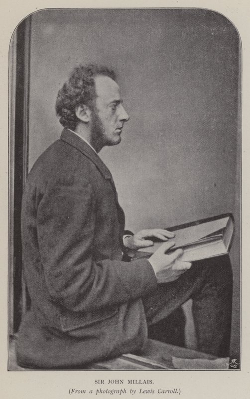 Sir John Millais (s/h foto) af Charles Lutwidge Dodgson