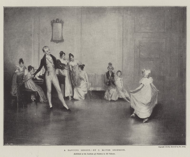 En danselektion af Charles MacIvor or MacIver Grierson